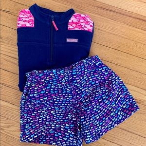 Vineyard Vines - Girl's Shep Shirt L and shorts 12